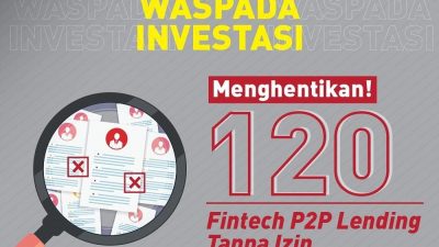 Awal Tahun Satgas Temukan 120 Fintech Peer-To-Peer Lending dan 28 Entitas Penawaran Investasi Tanpa Izin