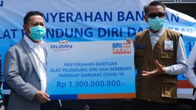 Bantu Penanganan Corona, BRI Bantu Pemprov Sulsel Rp 1,3 M