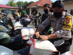 Bakti Sosial Polres Palopo, Bagikan Beras Sebanyak 10 Ton Kepada Warga Kurang Mampu