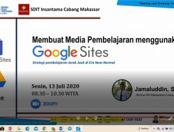 SDIT Insantama Training Online Aplikasi Pembelajaran Berbasis Google Sites