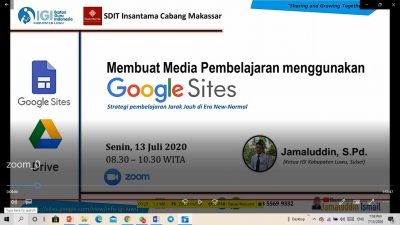 SDIT Insantama Training Online Aplikasi Pembelajaran Berbasis Google Sites