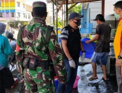 9 Penjual Sarabba Sungai Cerekang Reaktif Corona, Petugas Lakukan Penyemprotan Disinfektan