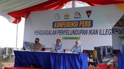 Kerja Sama KKP dan Polri Berhasil Gagalkan Penyelundupan 54,9 Ton Ikan Patin