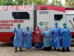 Tingkatkan Tes PCR pada Korban Gempa di Mamuju, BTKLPP Makassar Kirim Mobil Lab Bergerak