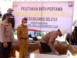 Kapolda Sulsel Letakkan Batu Pertama Pembangunan Polres Lutim dan Resmikan Rusun Polres Lutim