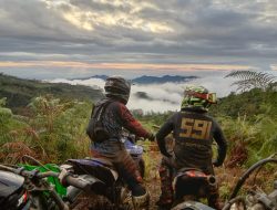 Komunitas No Road No Problem Jajal Puncak Bawakaraeng Pakai Yamaha WR 155