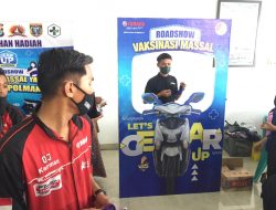 PT.SJAM – Polres Polman Vaksin 1000 Orang, Ada Hadiah 2 Unit Motor Yamaha Gear