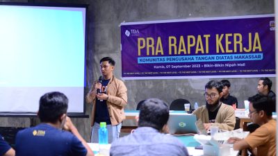 Sosialisasikan Hasil Mukernas, Komunitas Pengusaha TDA Makassar Gelar Raker Pra Mukerda