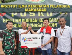 Pertamina Sulawesi Gerak Cepat Bantu Korban Kebakaran Asrama Kesdam Hasanuddin