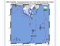 Gempa Magnitudo 5,1 Guncang Laut Sulawesi, Tidak Berpotensi Tsunami