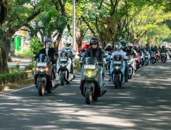 Rayakan Satu Dekade NMAX, Ratusan Biker Sulsel Riding ke Puncak Malino