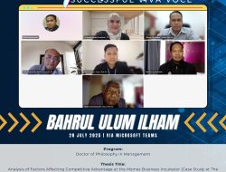 Teliti Keunggulan Kompetitif Inkubator UMKM, Dosen ITB Nobel Raih Gelar PhD dari UniKL Malaysia
