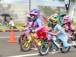 60 Rider Cilik Adu Kecepatan di Latpres BBM Jelang Kejuaraan Nasional