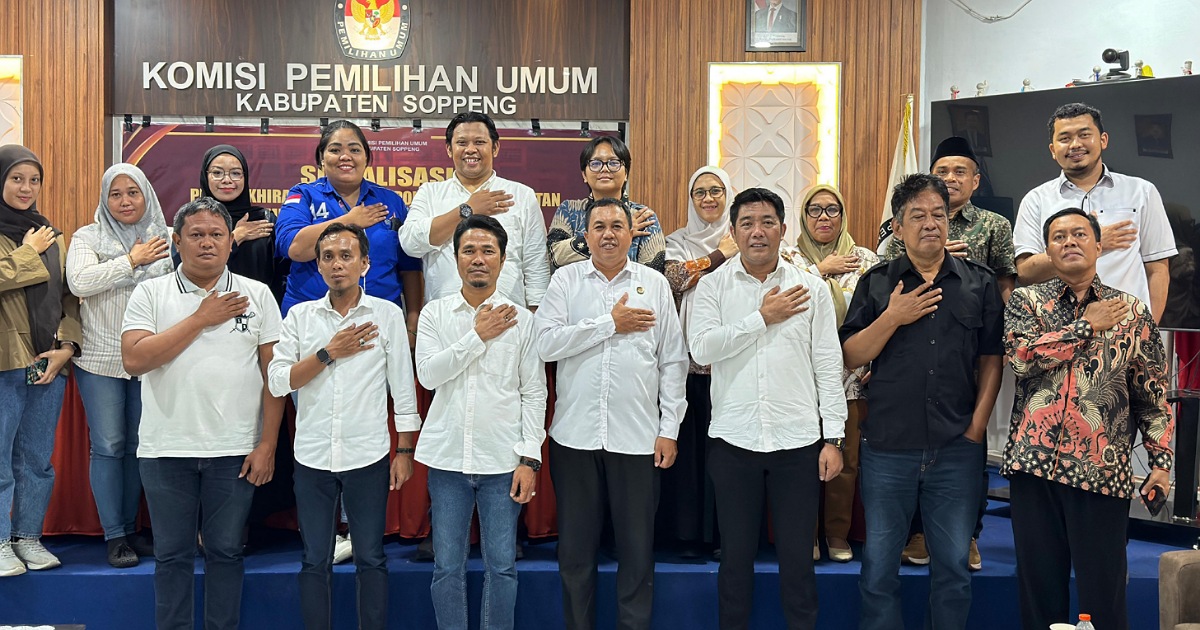 KPU Soppeng Libatkan Parpol dalam Sosialisasi PAW DPRD