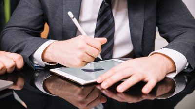 Ilustrasi tanda tangan digital